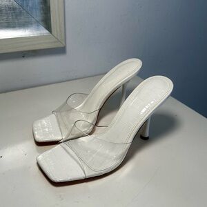 Forever 21 white heels